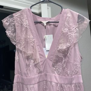 WAYF Lilac Lace Dress